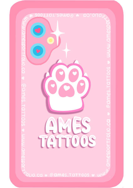 Business card (verso). Commissioned by me for me