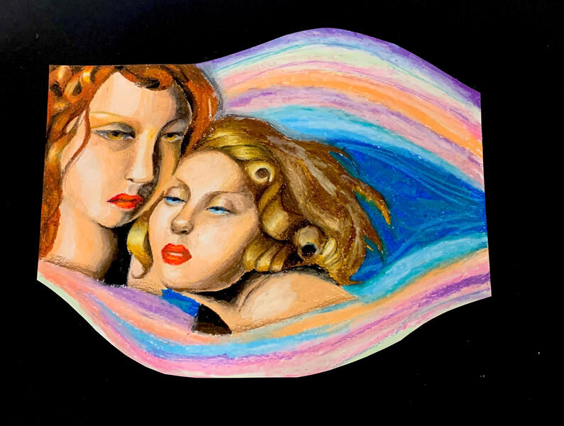 College project: Georgia O'Keefe x Tamara Lempika Inspired 08-12-2021