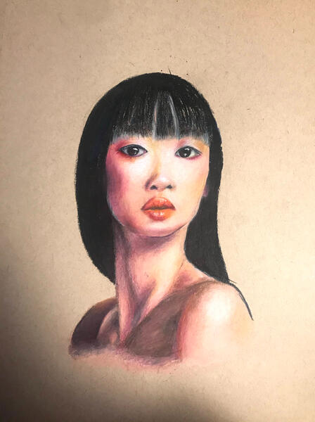 New colored pencils. 25-12-2020